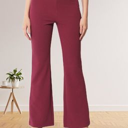 R.Code by The Roadster Life Co. Women Flared High-Rise Trousers-picture-13