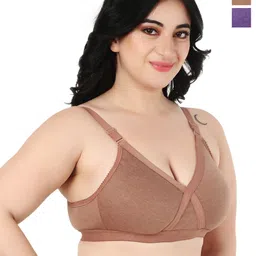 Designer Bugs Pack Of 2 Women Full Coverage Seamless T-Shirt Bra-picture-25