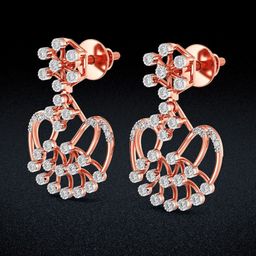 Joyalukkas Stylish Floral Radiance Diamond Earrings -3.6 gm-image-41