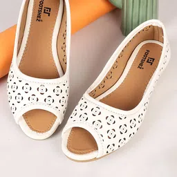 FOOTSHEZ Women One Toe Flats with Laser Cuts-image-31