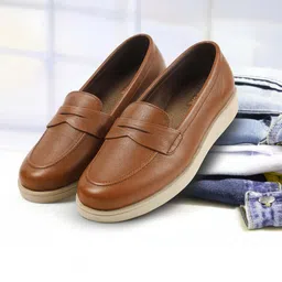 Mochi Women Leather Slip-On Loafers-picture-54