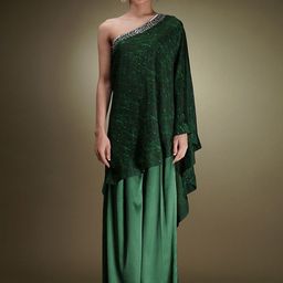 Breathe by Aakanksha Singh Socialite Plus Size Self Design Tunic & Trousers-24