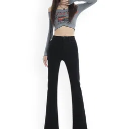 StyleCast Women Flared High-Rise Jeans-picture-8