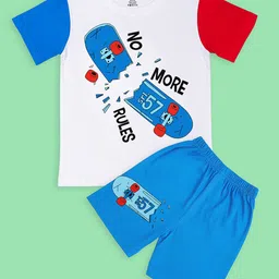 BE AWARA Boys Printed T-shirt with Shorts-picture-36