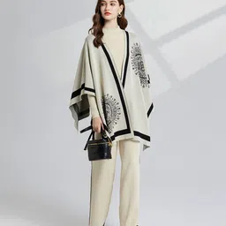 JC Collection Printed Top & Trouser With Shrug Co-Ords Set-picture-9