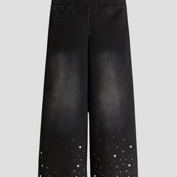 H&M Wide Denim-Look Trousers-picture-42