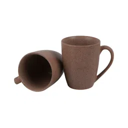 CDI Khaki Handcrafted and Hand Painted Textured Ceramic Glossy Mugs Set of Cups and Mugs image 3