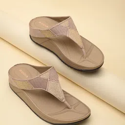 Rocia Women Printed T-Strap Flats-image-5