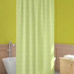 ArtzFolio Green Printed Waterproof Shower Curtain-25