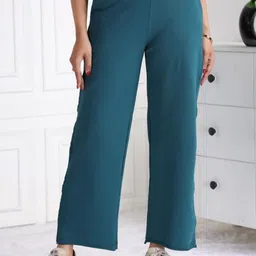 Mlada Women Original Flared Easy Wash Trousers-image-87