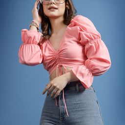 BEING NAUGHTY Women Sweetheart Neck Bardot Crop Top-image-98