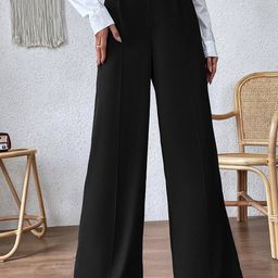 Stylecast X Kotty Women Relaxed Straight Leg High-Rise Easy Wash Trousers-image-54