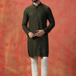 Prakatha Men Embroidered Kurta-16