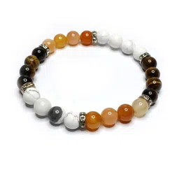 Divine souvenirs Unisex Artificial Beaded Elasticated Bracelet-28