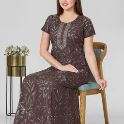 Sand Dune Printed Maxi Nightdress-image-13