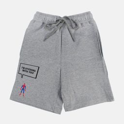 YK Marvel Boys Spider-Man Character Printed Regular Fit Outdoor Shorts-6