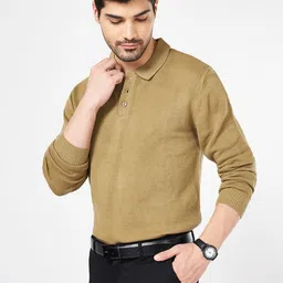 BYFORD by Pantaloons Men Lapel Collar Pullover-picture-27