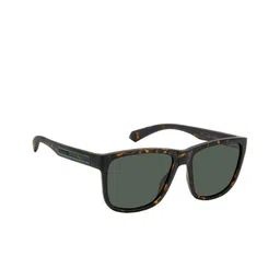 Polaroid Men Rectangle Polarised Sunglasses 206733HGC57UC-Green-9
