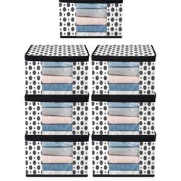 ANKIT INTERNATIONAL Pack of 7 Polka Design Saree Storage Organizers-image-11