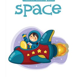 Preschool Coloring Book Space - English-25