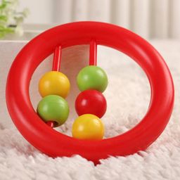 Babyhug Beads Rattle Red - Length 9 cm-13