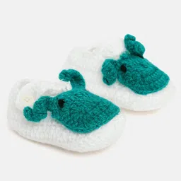 MayRa Knits Animal Patch Booties - White-picture-28