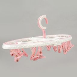 Circular Shaped Hanger With Clips 18 Clips (Color & Print May Vary)-26