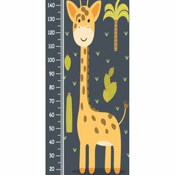 WENS Removable Height Measurement Wall Sticker Cute Giraffe Print - Yellow-image-89