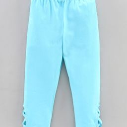 Pine Kids Ankle Length Leggings With Bio Wash & Organic Cotton - Blue-image-46