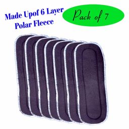 The Little Lookers 6 Layer Polar Fleece Insert Pack Of 7 - Grey-21