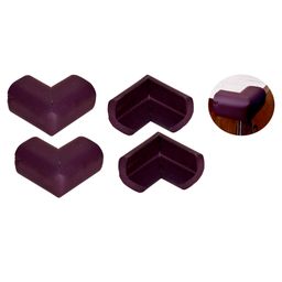 The Little lookers Baby Proofing L Shaped Corner Guards Brown - Pack of 4-21