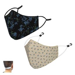CENWELL Cotton Reusable & Washable Masks for Adults Multicolor - Pack of 2-15