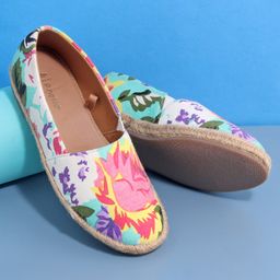 Pine Kids Casual Shoes Floral Print - Sea Green Pink-image-84