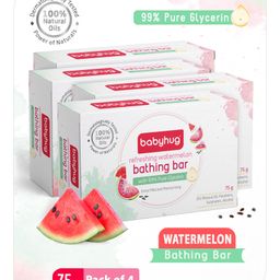Babyhug Refreshing Watermelon Bathing Bar, 75 g -Pack of 4-image-4