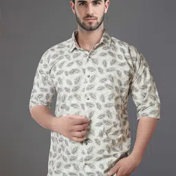 Jb Just BLACK Men Classic Floral Opaque Printed Casual Shirt-image-49