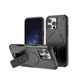 Luxury Kase Unisex Back Cover with Portable Kickstand Mag Safe Compatible Magnetic Case-image-67