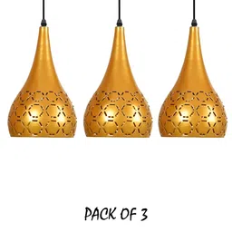 Decorcity Gold-Toned 3 Pieces Ceiling Lamp-55