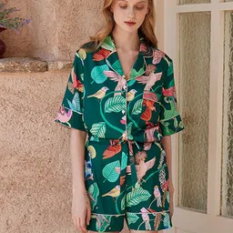 JC Collection Women Printed Short Sleeves Night suit-image-96