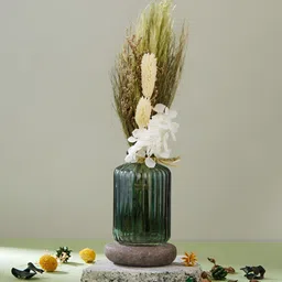 Fabindia Green 1 Pieces Baily Asparagus Artificial Flower With Pot-16