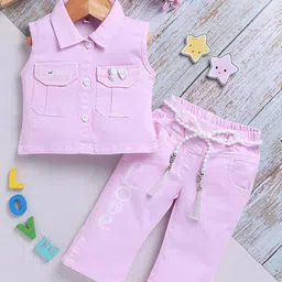 Toonyport Girls Printed Shirt With Trousers-image-86