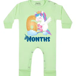 Arvesa Infant Printed Round Neck Rompers-image-57