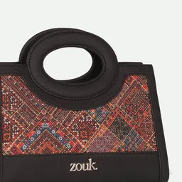 ZOUK Zoe Abstract Printed Structured Sling Bag image 4