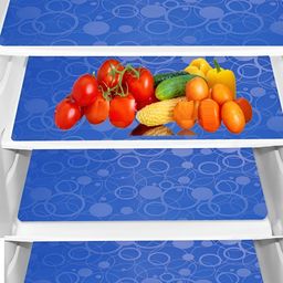 Aura 4-Pcs Blue Printed Fridge Organisers-34
