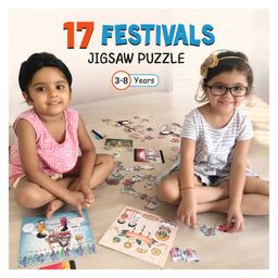Playqid Festivals of India Puzzle Set of 17 - Total 595 Pieces image 2