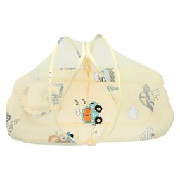 Baby Moo Mattress with Neck Pillow & Mosquito Net - Yellow image 2