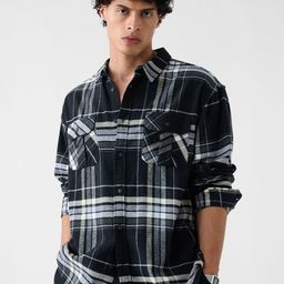 The Souled Store Men Tartan Checked Spread Collar Cotton Casual Shirt-image-46