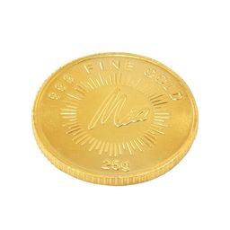 Mia by Tanishq 24KT Gold Lotus Gold Coin 25 GM-image-27