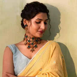 WHE Wooden Circular Shaped Drop Earrings-55