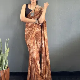 KALINI Tie and Dye Zari Pure Georgette Saree-picture-19