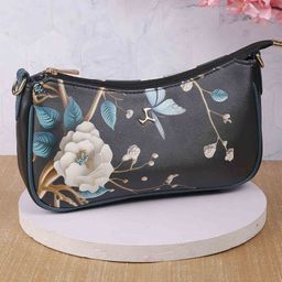 Mochi Women Floral Printed Bowling Sling Bag-3